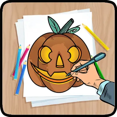 How To Draw Halloween android App screenshot 7